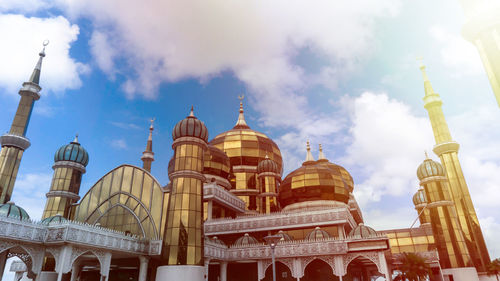 Crystal mosque or masjid kristal, a grand structure made of steel, glass and crystal.