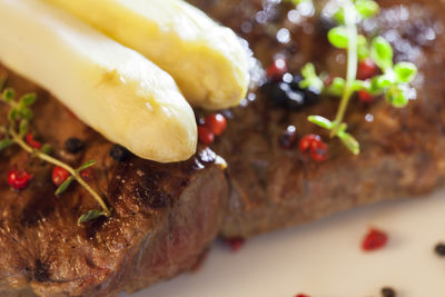 Close-up of food in plate