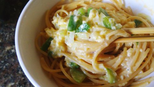 Close-up of served food