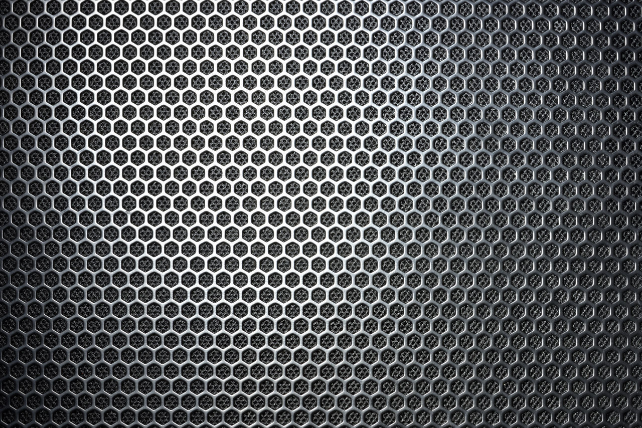 DETAIL SHOT OF METAL GRATE