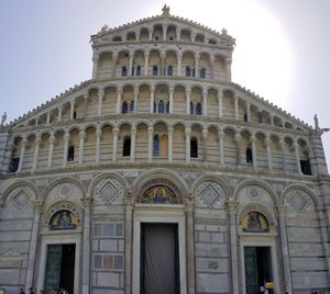 Low angle view of historical building against sky