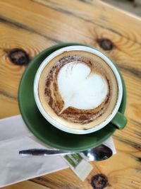 Close-up of coffee on table