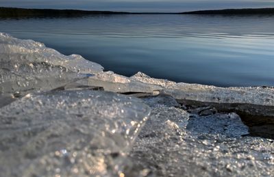 Surface level of sea shore