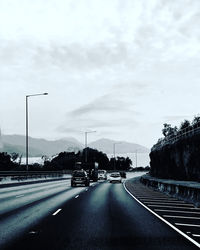 Highway against sky