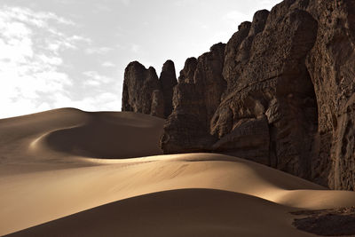 Rock formations in desert