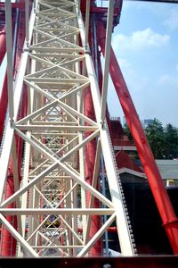 Low angle view of metallic structure