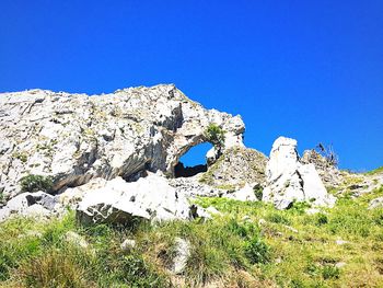 Scenic view of landscape against clear sky