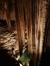 Rock formation in cave