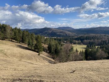 Scenic view of landscape against sky