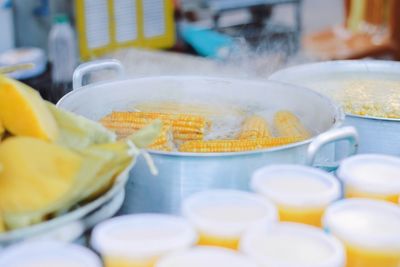 Close-up of food for sale at market stall