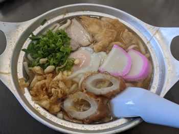 Close-up of food in bowl on table