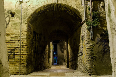 Corridor of old building