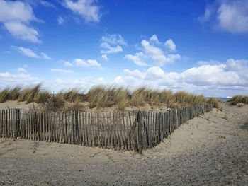 Panoramic view of sand against sky