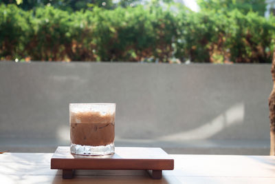 Close-up of drink on table