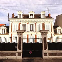 Low angle view of building against sky