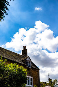 Low angle view of building against sky