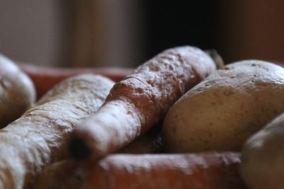 Close-up of bread on table