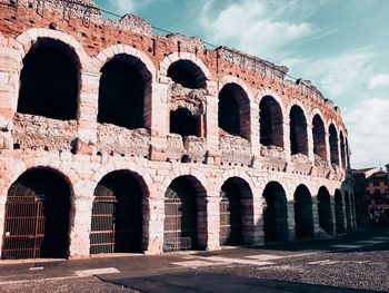 View of historical building against cloudy sky
