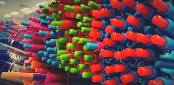 Close-up of colorful objects