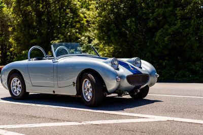 Vintage car on road