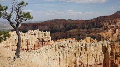 View of rock formations