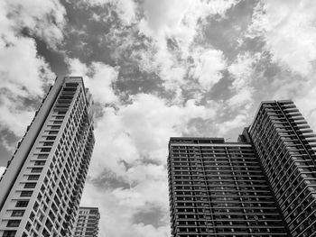 Low angle view of buildings against sky