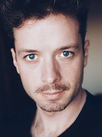 Close-up portrait of young man