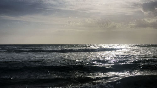 Scenic view of sea against sky