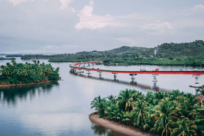 Scenic view of river against sky
