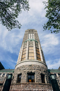 Low angle view of historical building against sky