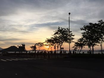 Road at sunset