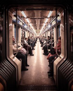 Interior of train