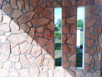 Full frame shot of stone wall