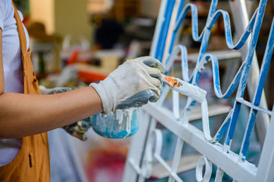 Woman working in factory