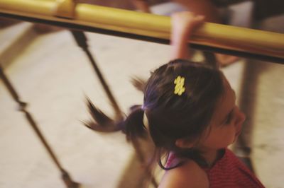 Woman looking at camera