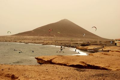 Kiter at el medano beach