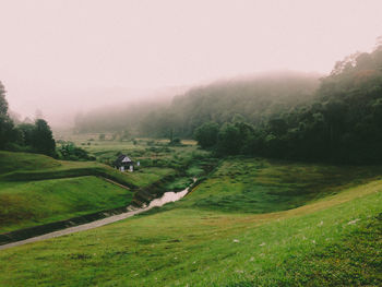 Scenic view of landscape against sky