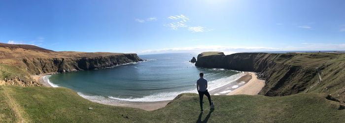 Panoramic view of sea against sky