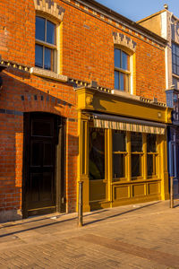 Exterior of building, golden hour in dublin