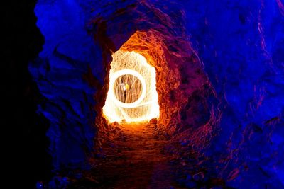 Light painting at night