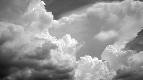 Low angle view of clouds in sky