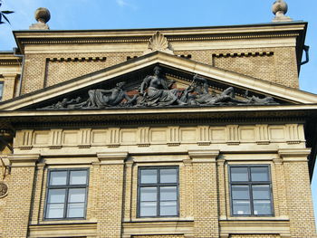 Low angle view of building against sky