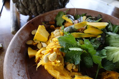 Close-up of vegetables in container