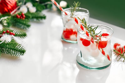 Close-up of drink on table