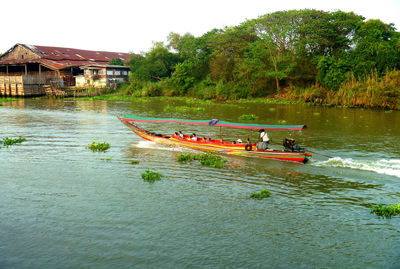 Boats in river