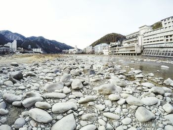 Scenic view of river against sky