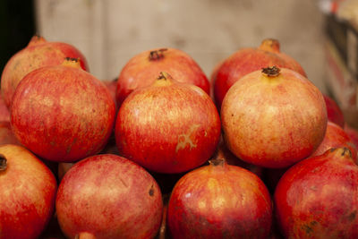 Close-up of pumpkins for sale