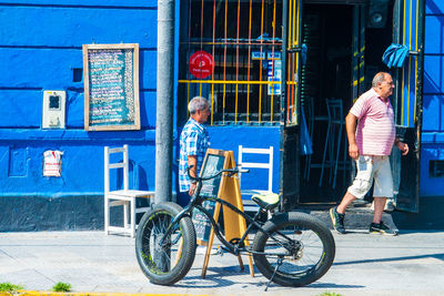 Bicycles on street