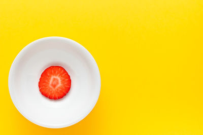 Directly above shot of fruit on plate