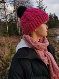 Portrait of woman wearing hat